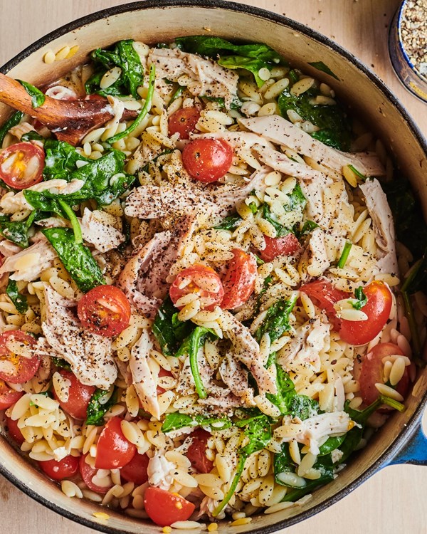 One-pot creamy chicken orzo