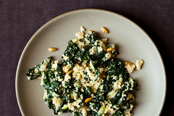 One-pot kale and quinoa pilaf