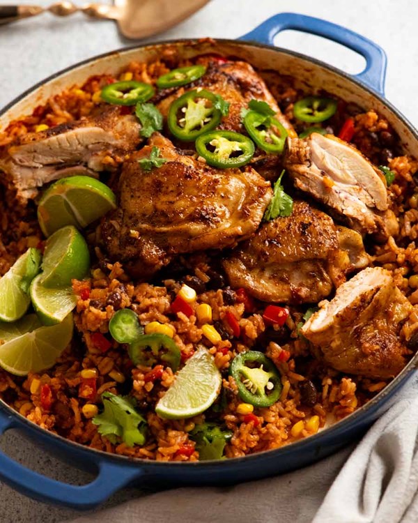 One pot Mexican chicken and rice