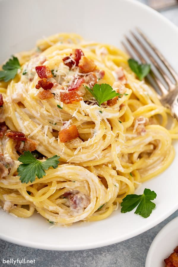 One pot spaghetti carbonara