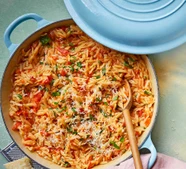 One-pot tomato orzo