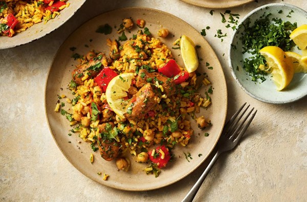 One-pot vegan no chorizo rice