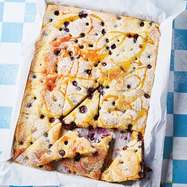 One-sheet blueberry pancakes