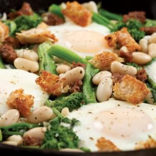 One skillet bean & broccoli rabe supper