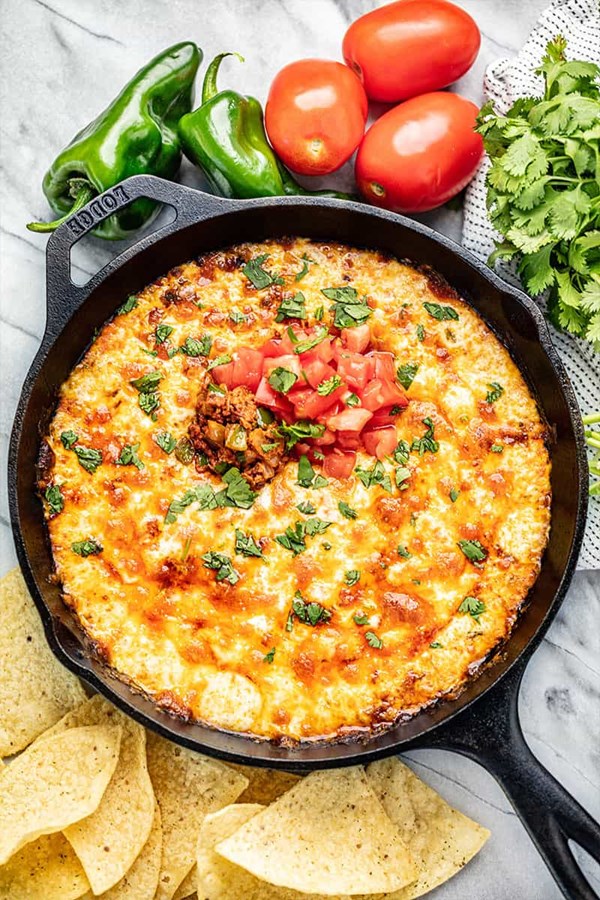 One-skillet queso fundido with chorizo