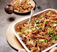 One-tray spiced mushroom pilaf