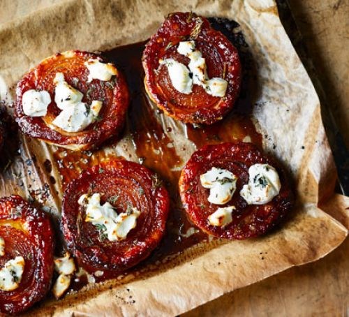 Onion & goat's cheese tarts