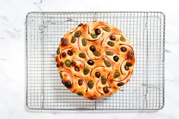 Onion & olive bread