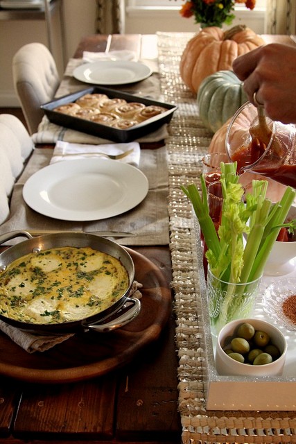 Onion and ricotta frittata
