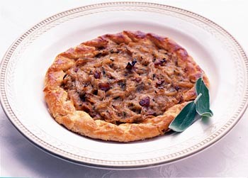 Onion and sage tarts
