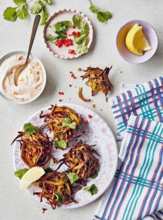 Onion bhajis