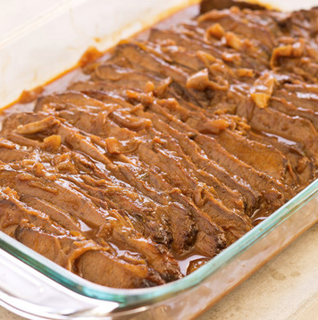 Onion-braised beef brisket