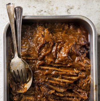 Onion-braised beef brisket
