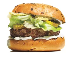 Onion dip and potato chip burgers