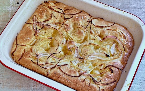 Onion focaccia