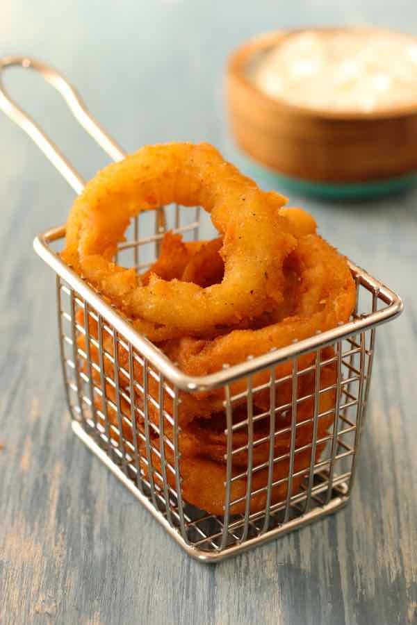 Onion rings & ranch dressing