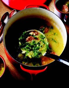 Ontario harvest kale and potato soup