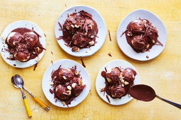 Orange & chocolate gnudi