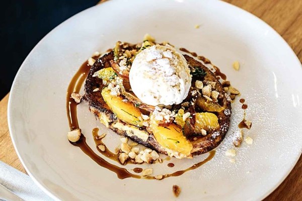 Orange & date French toast