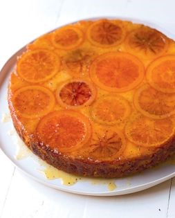Orange & olive oil syrup cake with cardamom