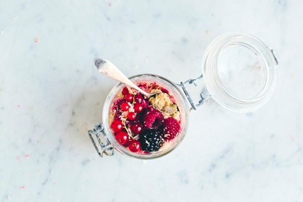Orange & vanilla overnight oats