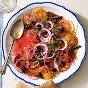 Orange, anchovy & olive salad