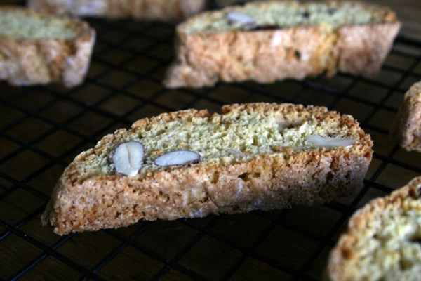 Orange and almond biscotti