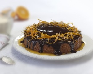 Orange and almond syrup cake