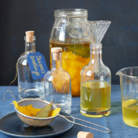 Orange and bay liqueur