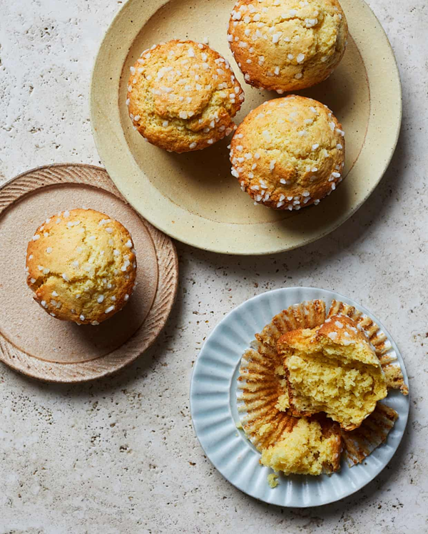 Orange and cardamom muffins