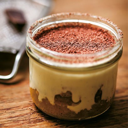 Orange and chocolate cheesecakes