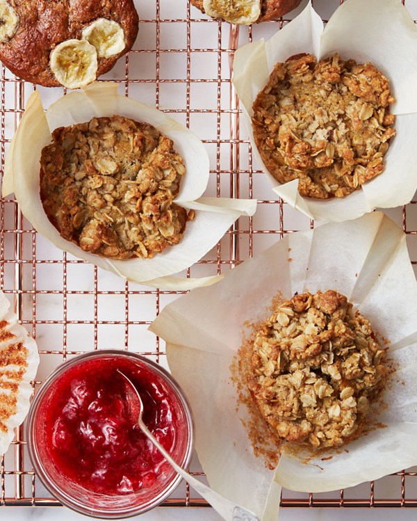 Orange-and-date crumble muffins