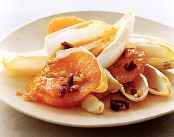Orange and endive salad with maple chipotle vinaigrette