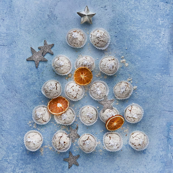 Orange and ginger amaretti