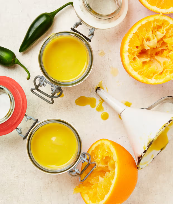 Orange and jalapeño sauce