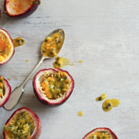 Orange and passion fruit compote