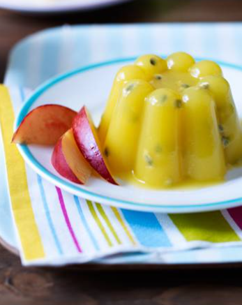 Orange and passionfruit jellies