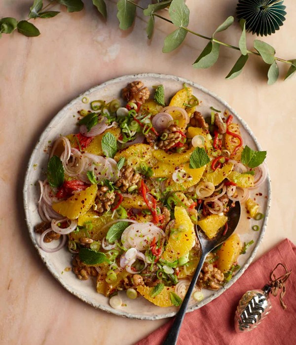 Orange and piquillo pepper salad
