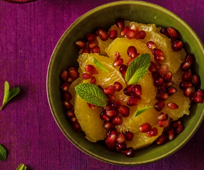 Orange and pomegranate salad