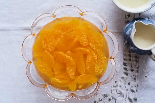 Orange and Prosecco jelly