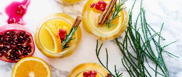 Orange and rosemary fizz