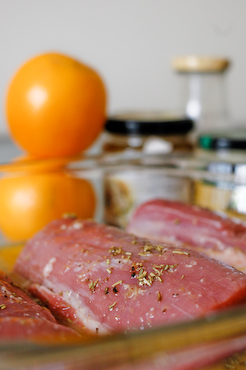 Orange and rosemary pork tenderloin