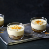 Orange and rosemary posset puds