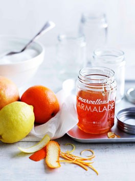 Orange and ruby grapefruit marmalade