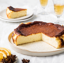 Orange-anise Basque cheesecake