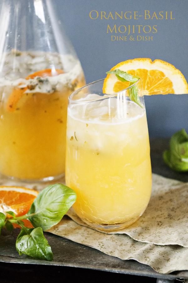 Orange-basil mojito