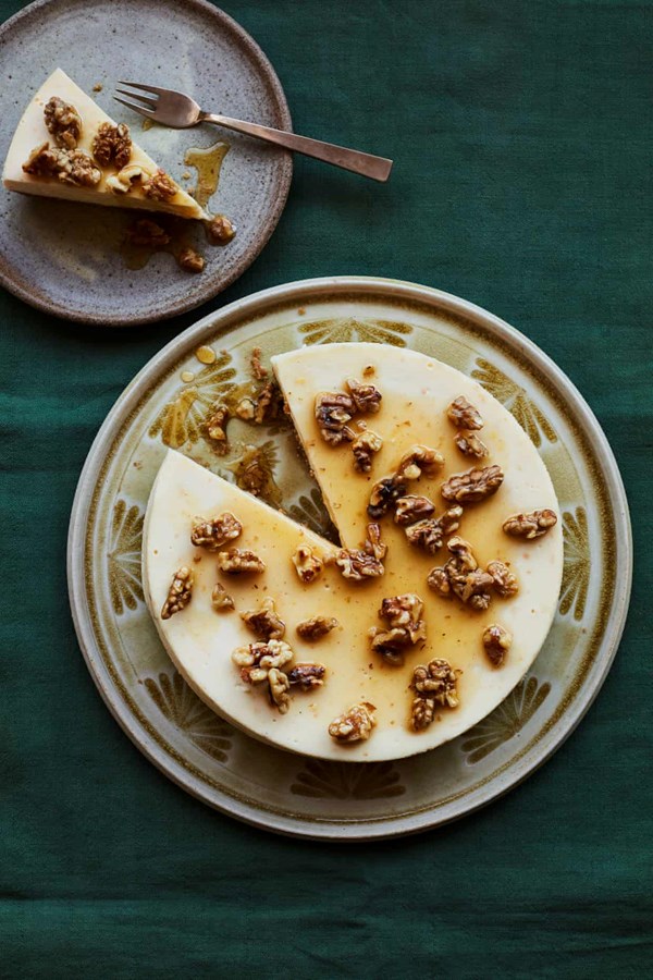 Orange blossom and ricotta cheesecake