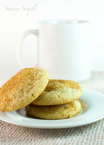 Orange blossom tahini cookies