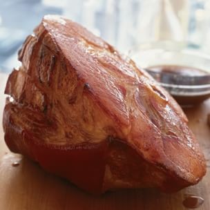 Orange-braised ham