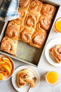 Orange breakfast rolls